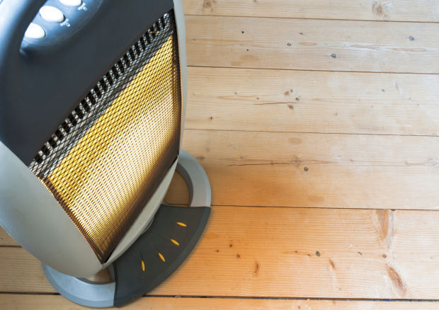 Be safe when using a space heater